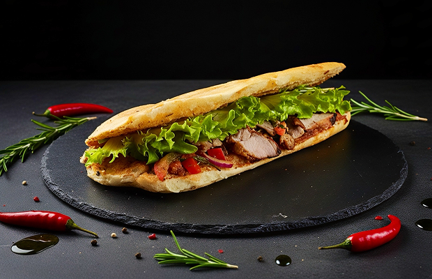 Пита на мангале с курицей (350 грамм)